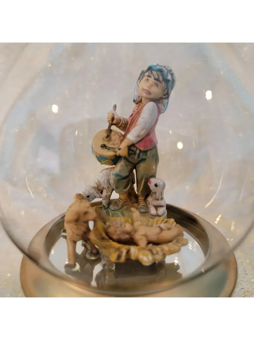 Fontanini NATIVITY Little Drummer Boy Ornament Blown Glass by Roman #56245